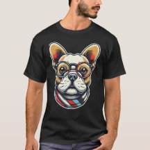 French BullDog avec lunettes Frenchie