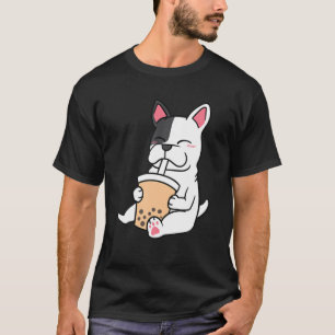 T-shirt French Bulldog Boba Milk Tea bulle Thé Lover JT