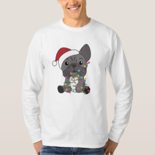 T-shirt French Bulldog Christmas Snow Winter Animals