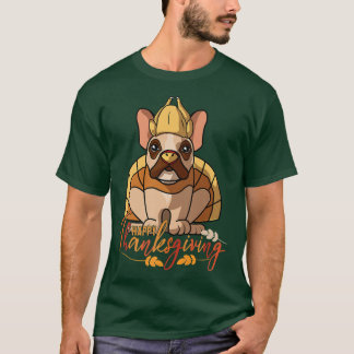 T-shirt French Bulldog Frenchie Dog salue heureux Thanksgi