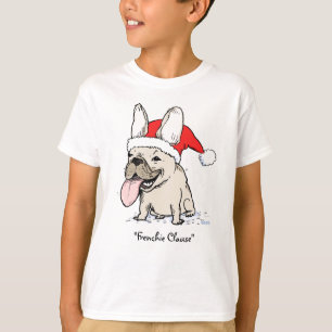 T-shirt French Bulldog Funny Frenchie Chien Santa Clause