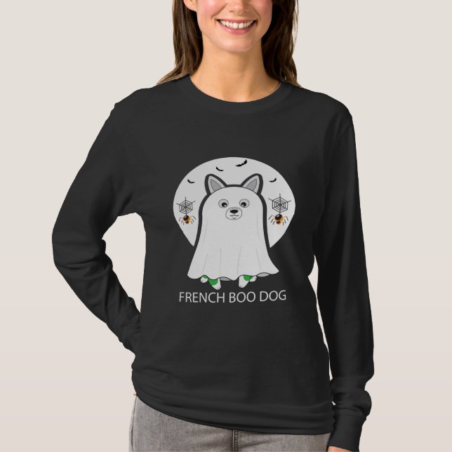 T-shirt French Bulldog Halloween (Devant)