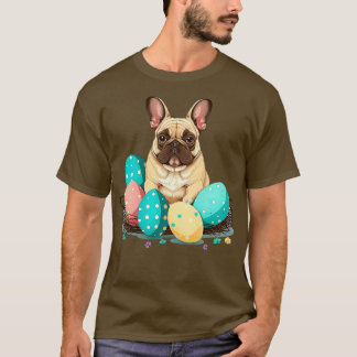 T-shirt French Bulldog heureux jour de Pâques 1