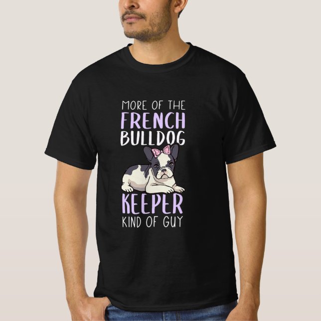 T-shirt French Bulldog Keeper Design pour hommes French Bu (Devant)