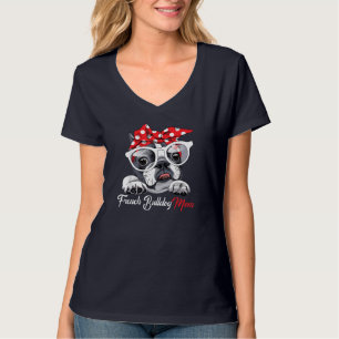 T-shirt French Bulldog Maman Frenchie Maman Mette Drôle Mè