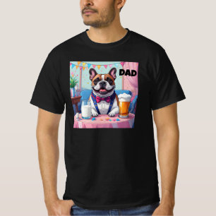 T-shirt French Bulldog Papa Fête des Pères