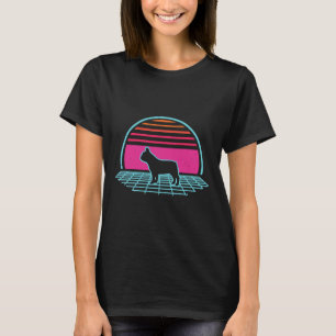 T-shirt French Bulldog Retro Amoureux des chiens Vintage F