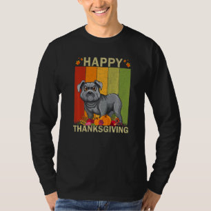 T-shirt French Bulldog Retro Graphic Family Matching Thank