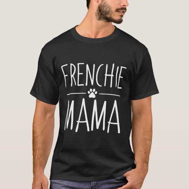 T-shirt French Bulldog Secourt Maman (Devant)