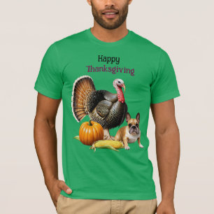 T-shirt French Bulldog Thanksgiving French Bulldog