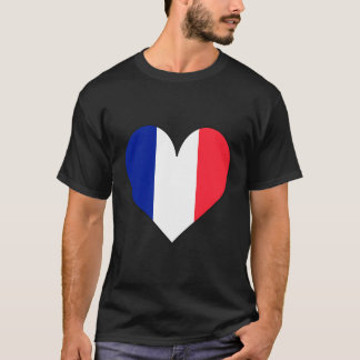 T-shirt French Flag Love Heart