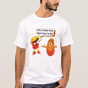 T-shirt French Fries cite Humour, "Trump at McDonald's"