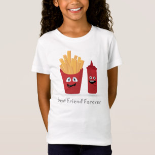 T-Shirt French Fries et Ketchup Best Friend