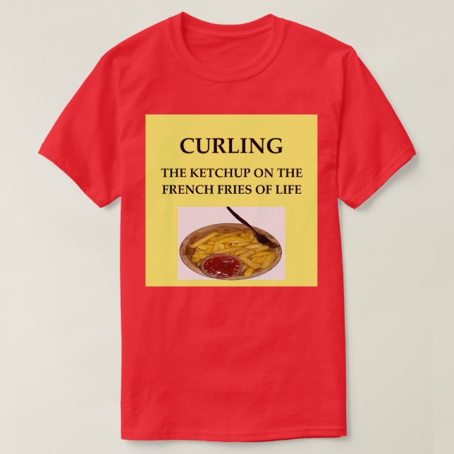 T-shirt French Fries Joke (Design devant)