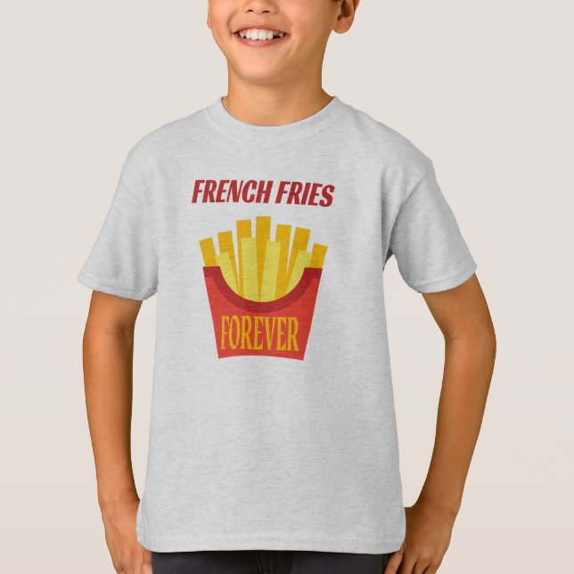 T-shirt French Fries Kids' Hanes TAGLESS® (Devant)