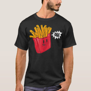 T-shirt French Fries Oui Cool Paris Fast Food Funny Belgi