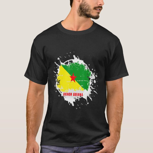 T-shirt French Guiana Splash (Devant)