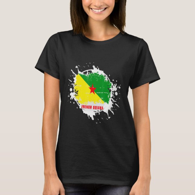 T-shirt French Guiana Splash (Devant)