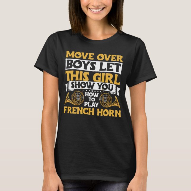 T-shirt French Horn Player Apparel Instrument Brass Music  (Devant)