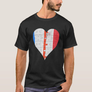 T-shirt French Maltese Flag Heart
