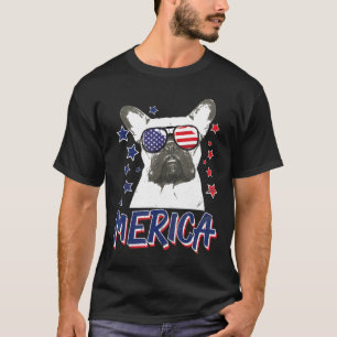 T-shirt French Merica Chien Chien Chien Chien Usa