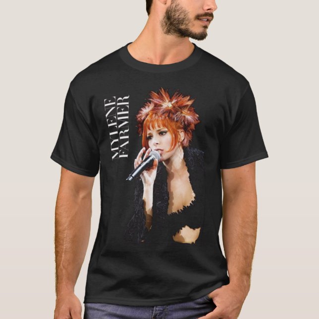 T-shirt French, Mylene Farmer, France, meme, Joelle Guilla (Devant)