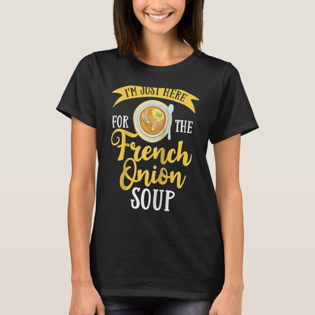 T-shirt French Onion Soup Recipe Mix Bowl Japanese Cheese  (Devant)