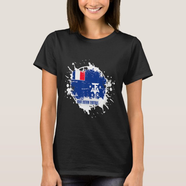 T-shirt French Southern Territories Splash (Devant)
