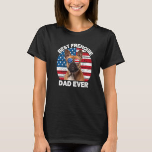 T-shirt Frenchie Dad French Bulldog Owner 4 juillet