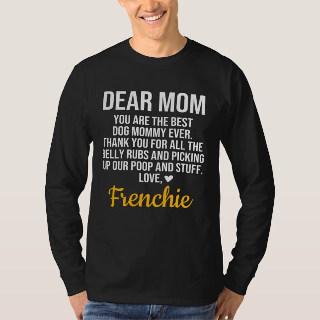 T-shirt Frenchie  Frenchie Mama (Devant)