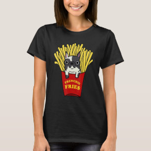 T-shirt Frenchie Fries mignonne Chien Français Bulldog