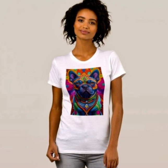 T-shirt Frenchie Fun Anniversaire Fantastique  (Comfy tri-blend women’s tee feminine fit, scoop neck, short sleeves, relaxed fit.  
)