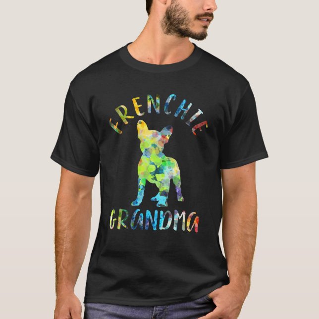 T-shirt Frenchie Grandma Funny Propriétaire Français de Bu (Devant)