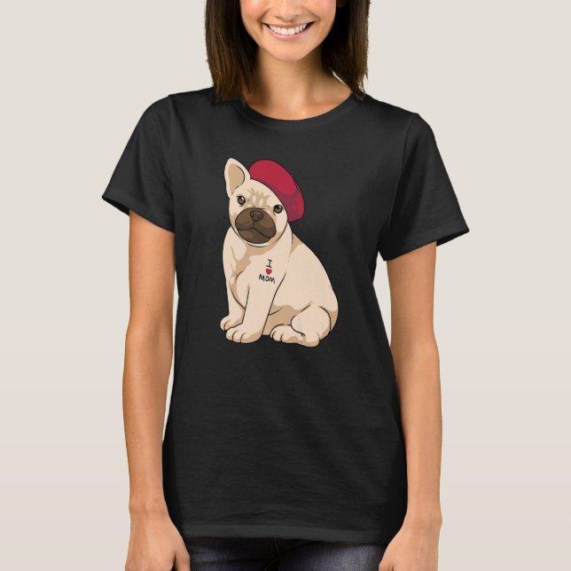 T-shirt frenchie mama french bulldog mom cute for women (Devant)