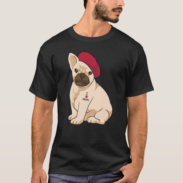T-shirt frenchie mama french bulldog mom cute for women (Devant)