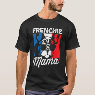 T-shirt Frenchie Mama Vintage French Buldog Chien Maman 1