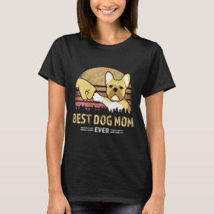 T-shirt Frenchie Maman Vintage Français Bulldog Puppy Lov