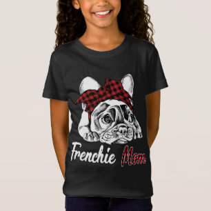 T-Shirt Frenchie Mom French Buldog avec casque rouge