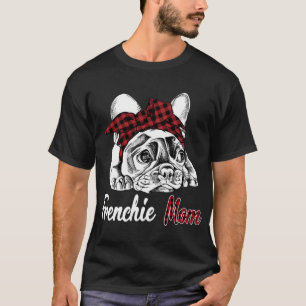 T-shirt Frenchie Mom French Buldog avec casque rouge