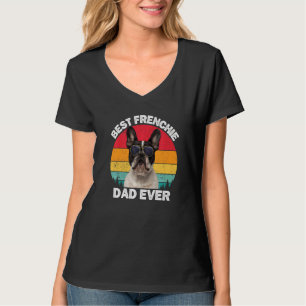 T-shirt Frenchie Papa Français Bulldog Propriétaire Pour H