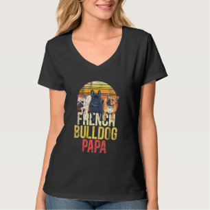 T-shirt Frenchie Papa French Bulldog