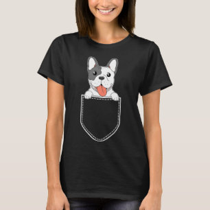 T-shirt Frenchie Pocket French Bulldog mignonne Cudely Pet