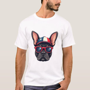 T-shirt Frenchie portant les couleurs des États-Unis (5)