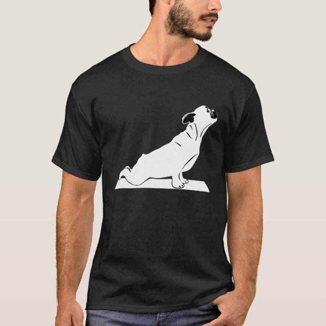 T-shirt Frenchie Yoga Vêtements Vêtements Chien Français C (Devant)