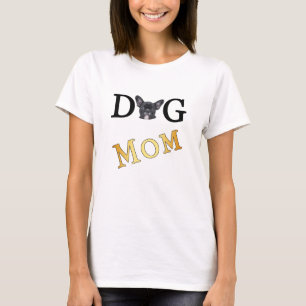 T-shirt Frenchine Dog Mom 1 Side Light