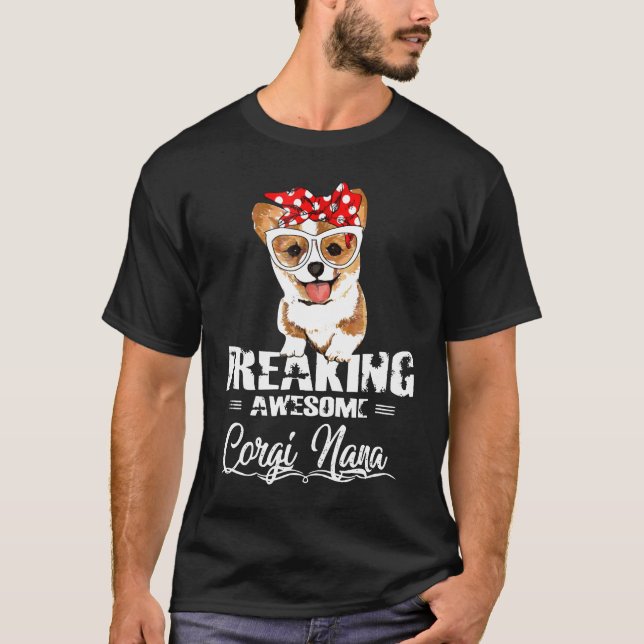 T-shirt Frénétique Corgi Nana Noël (Devant)