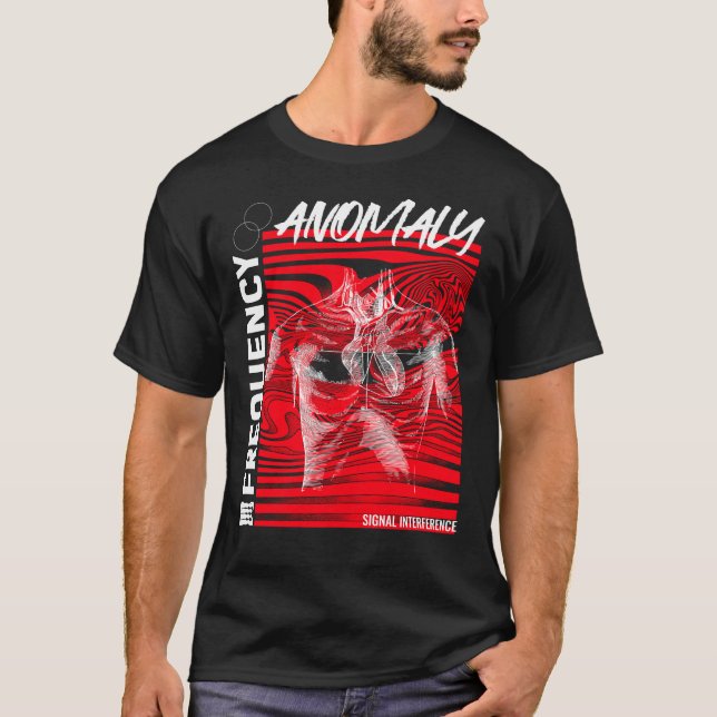 T-shirt Fréquence Anomaly Science Street Porte-T-shirt (Devant)