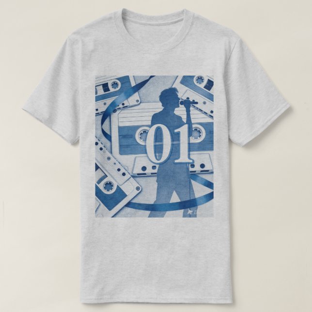 T-shirt Fréquences Estompées (Design devant)