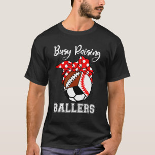 T-shirt Fréquente Élévation Ballers Baseball Football Foot