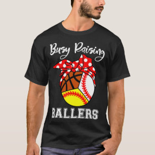 T-shirt Fréquente Raising Ballers Funny Baseball Softball 